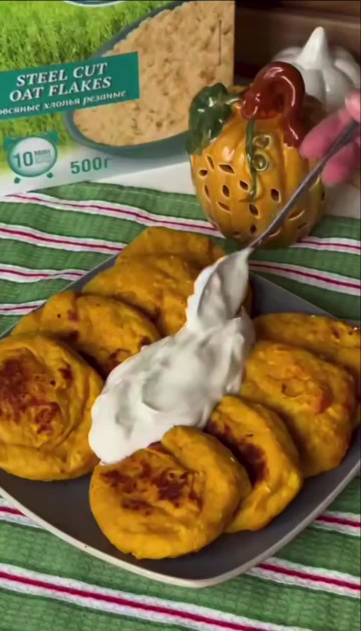 Золотистые сырники с тыквой