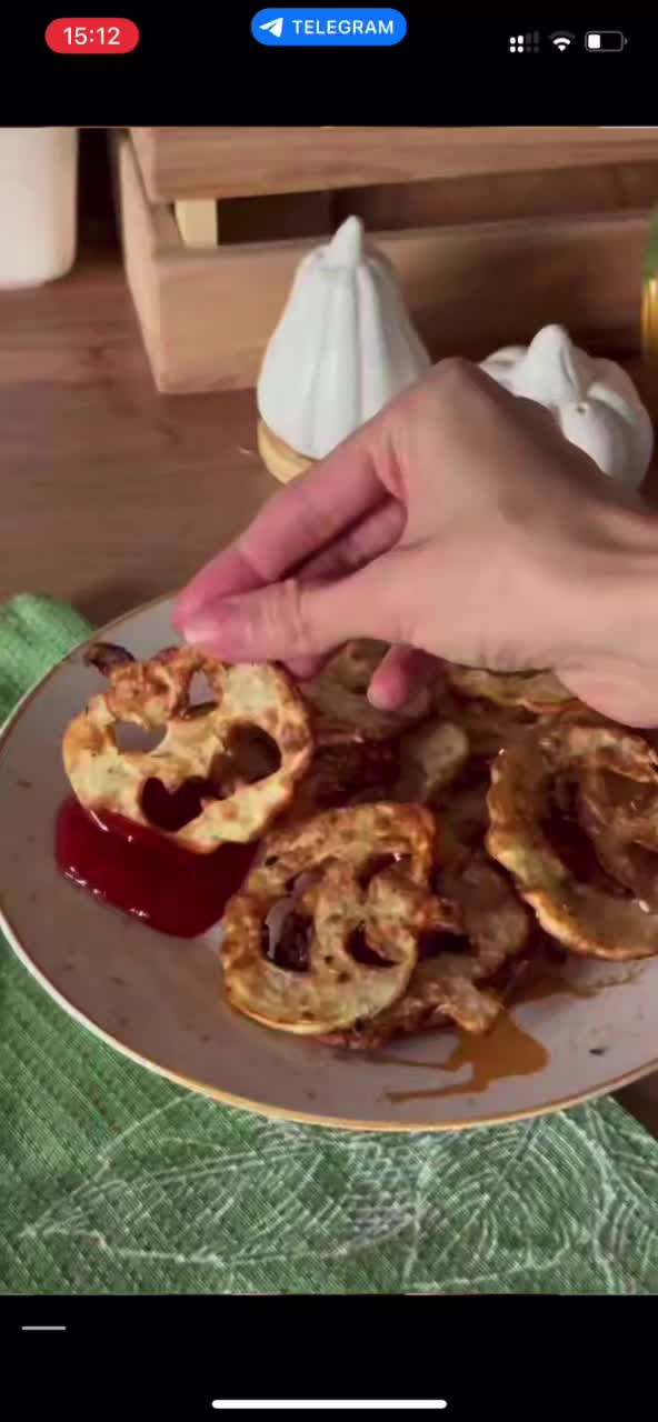 Картофельные чипсы-тыквы