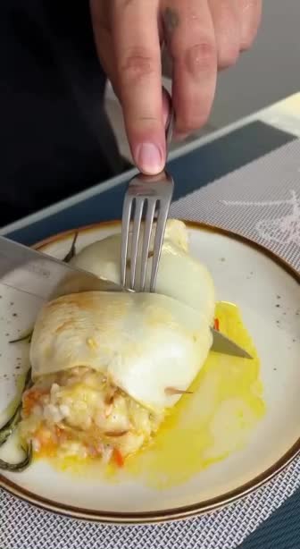 Фаршированный кальмар
