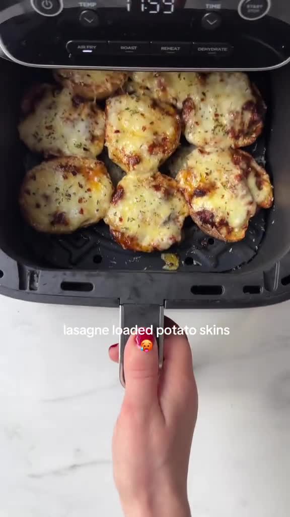Лазанья в картофельной лодочке