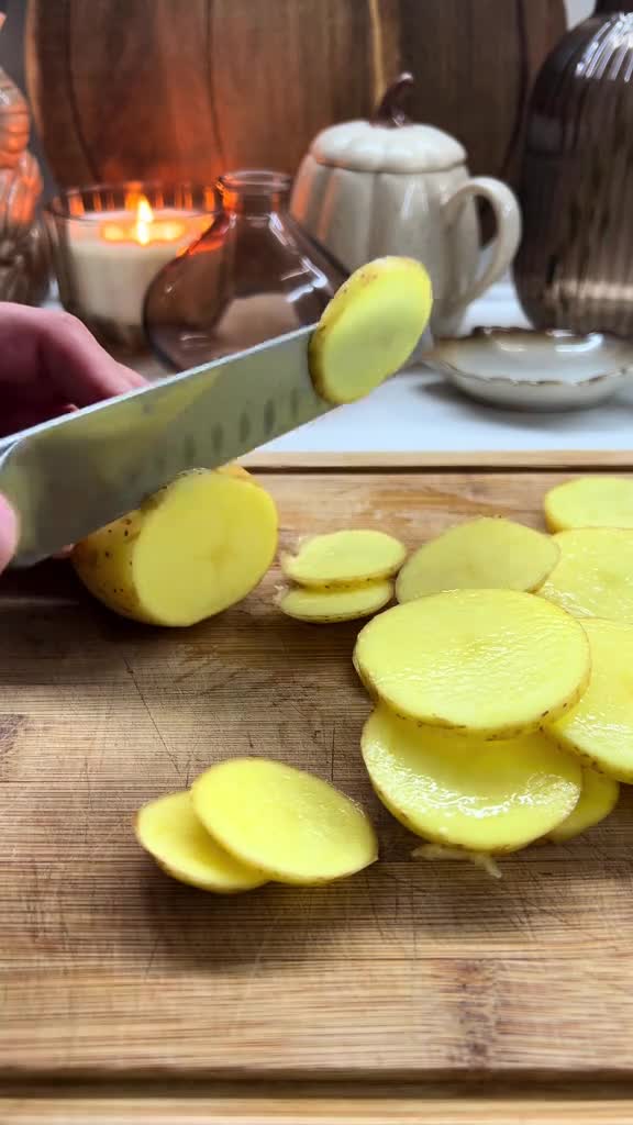 Шпажки по‑деревенски с картофелем и грибами
