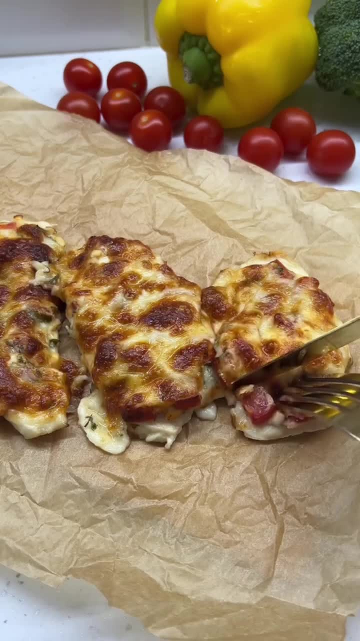 Сочные отбивные с шапочкой