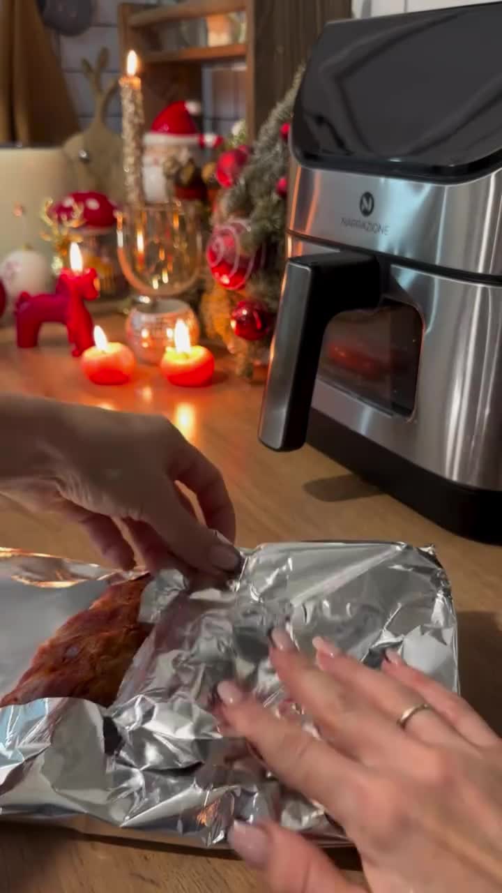 Свиные ребра с печеным картофелем
