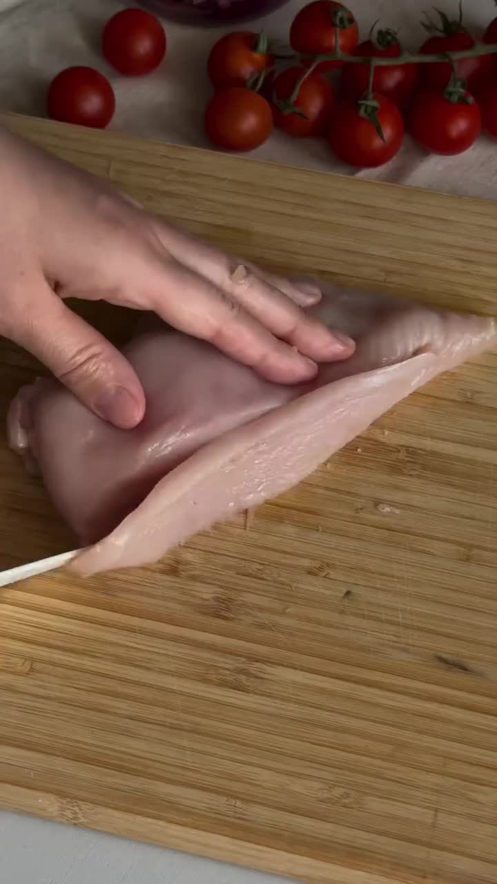 Шашлычки из куриной грудки с беконом